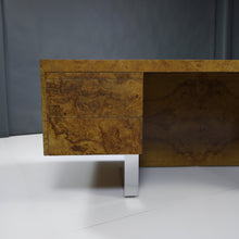 Load image into Gallery viewer, Exquisite 1960s Mid-Century Modern Maple Burlwood Executive Desk