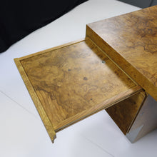 Load image into Gallery viewer, Exquisite 1960s Mid-Century Modern Maple Burlwood Executive Desk