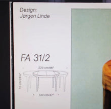 Load image into Gallery viewer, Jørgen Linde For Faarup Dining Table - Long Extension Teak 3 Leaves