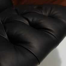 Load image into Gallery viewer, Restored Mr. Chair and Ottoman in Italian Leather