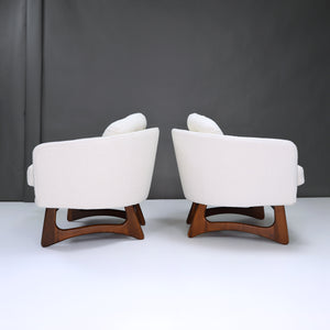 Barrel Back Lounge Chairs by Adrian Pearsall - A Pair