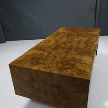 Load image into Gallery viewer, Exquisite 1960s Mid-Century Modern Maple Burlwood Executive Desk
