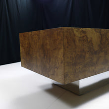 Load image into Gallery viewer, Exquisite 1960s Mid-Century Modern Maple Burlwood Executive Desk