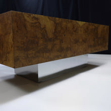 Load image into Gallery viewer, Exquisite 1960s Mid-Century Modern Maple Burlwood Executive Desk