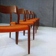 Load image into Gallery viewer, Set of Eight (8) Vintage Danish Dining Chairs by Niels Moller