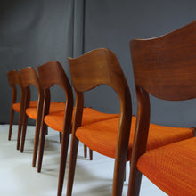 Load image into Gallery viewer, Set of Eight (8) Vintage Danish Dining Chairs by Niels Moller