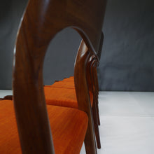 Load image into Gallery viewer, Set of Eight (8) Vintage Danish Dining Chairs by Niels Moller