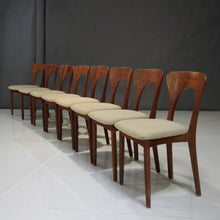 Load image into Gallery viewer, Set of Eight (8) Mid-Century Teak 'Peter' Chairs Niels Koefoed
