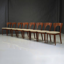 Load image into Gallery viewer, Set of Eight (8) Mid-Century Teak 'Peter' Chairs Niels Koefoed