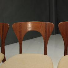 Load image into Gallery viewer, Set of Eight (8) Mid-Century Teak 'Peter' Chairs Niels Koefoed