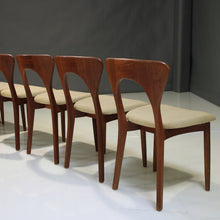 Load image into Gallery viewer, Set of Eight (8) Mid-Century Teak 'Peter' Chairs Niels Koefoed