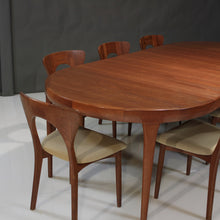 Load image into Gallery viewer, Jörgen Linde and Niels Koefoed Dining Set of 8 Teak Peter Chairs 1 Table