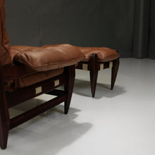 Load image into Gallery viewer, Mid-Century ‘Rodeio’ Lounge Chair and Ottoman by Jean Gillon in Rosewood