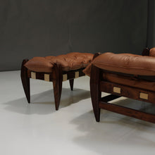 Load image into Gallery viewer, Mid-Century ‘Rodeio’ Lounge Chair and Ottoman by Jean Gillon in Rosewood