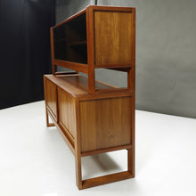 Load image into Gallery viewer, Mid-Century Danish Modern Teak Credenza with Hutch