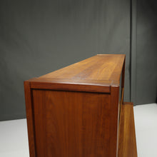Load image into Gallery viewer, Mid-Century Danish Modern Teak Credenza with Hutch