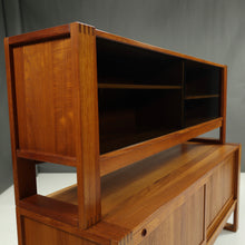Load image into Gallery viewer, Mid-Century Danish Modern Teak Credenza with Hutch