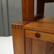 Load image into Gallery viewer, Mid-Century Danish Modern Teak Credenza with Hutch