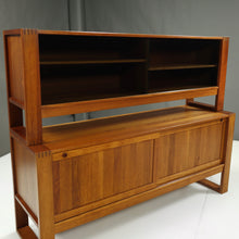 Load image into Gallery viewer, Mid-Century Danish Modern Teak Credenza with Hutch