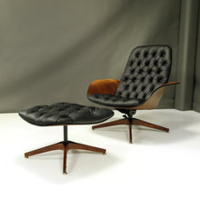 Load image into Gallery viewer, Restored Mr. Chair and Ottoman by George Mulhauser