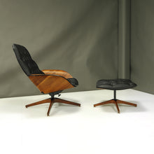 Load image into Gallery viewer, Restored Mr. Chair and Ottoman by George Mulhauser