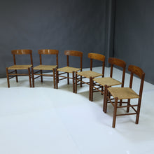 Load image into Gallery viewer, Set of 6 Aged Oak Early Model in the Manner of Borge Mogensen J39