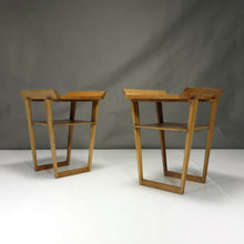 Load image into Gallery viewer, Mid-Century Modern Wing Tip End Tables - a Pair