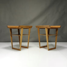 Load image into Gallery viewer, Mid-Century Modern Wing Tip End Tables - a Pair