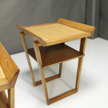 Load image into Gallery viewer, Mid-Century Modern Wing Tip End Tables - a Pair