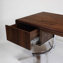 Load image into Gallery viewer, Sensational Mid-Century Modern Executive Desk with Steel Splayed Legs