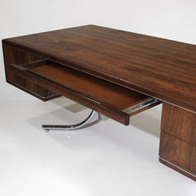 Load image into Gallery viewer, Sensational Mid-Century Modern Executive Desk with Steel Splayed Legs