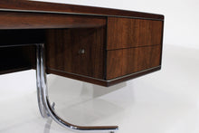 Load image into Gallery viewer, Sensational Mid-Century Modern Executive Desk with Steel Splayed Legs