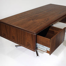 Load image into Gallery viewer, Sensational Mid-Century Modern Executive Desk with Steel Splayed Legs