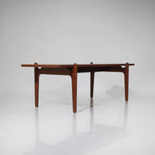 Load image into Gallery viewer, Exceptional Mid Century Danish Modern Reversible Coffee Table in Teak, Afrormosia and Black Laminate