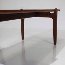 Load image into Gallery viewer, Exceptional Mid Century Danish Modern Reversible Coffee Table in Teak, Afrormosia and Black Laminate
