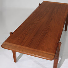 Load image into Gallery viewer, Exceptional Mid Century Danish Modern Reversible Coffee Table in Teak, Afrormosia and Black Laminate