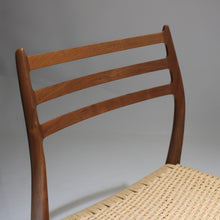 Load image into Gallery viewer, Niels Moller 78 Side Chair in Teak and Papercord