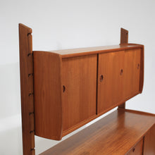 Load image into Gallery viewer, Mid Century Teak Scandinavian Free Standing Bookcase