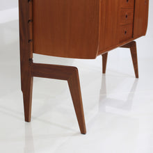 Load image into Gallery viewer, Mid Century Teak Scandinavian Free Standing Bookcase