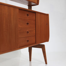 Load image into Gallery viewer, Mid Century Teak Scandinavian Free Standing Bookcase