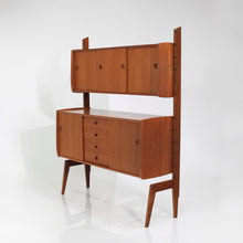 Load image into Gallery viewer, Mid Century Teak Scandinavian Free Standing Bookcase