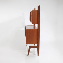 Load image into Gallery viewer, Mid Century Teak Scandinavian Free Standing Bookcase