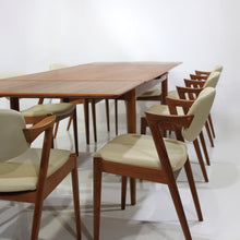 Load image into Gallery viewer, Danish Modern Dining Set Kai Kristiansen Model 42 and Moreddi Teak Table