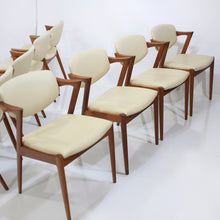 Load image into Gallery viewer, Danish Modern Dining Set Kai Kristiansen Model 42 and Moreddi Teak Table