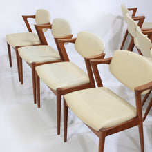 Load image into Gallery viewer, Danish Modern Dining Set Kai Kristiansen Model 42 and Moreddi Teak Table