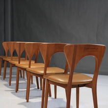 Load image into Gallery viewer, Niels Koefoed 'Peter' Chairs in Teak and Leather - Set of 6