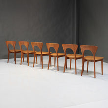 Load image into Gallery viewer, Niels Koefoed 'Peter' Chairs in Teak and Leather - Set of 6