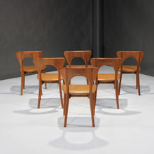 Load image into Gallery viewer, Niels Koefoed 'Peter' Chairs in Teak and Leather - Set of 6
