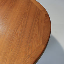 Load image into Gallery viewer, Mid Century Danish Teak Extension Elliptical Dining Table w/ 2 Leaves