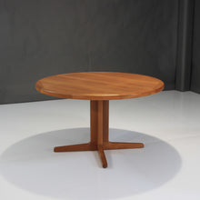 Load image into Gallery viewer, Mid Century Danish Teak Extension Elliptical Dining Table w/ 2 Leaves